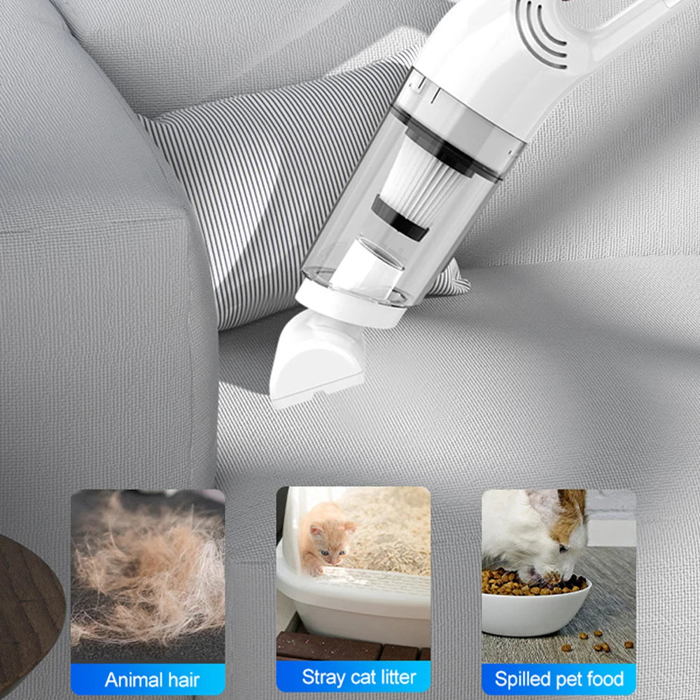 aspirateur a main nettoie poil chat sur fauteuil