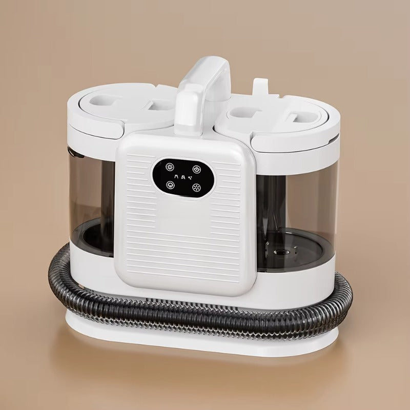 aspirateur nettoyeur vapeur blanc et noir