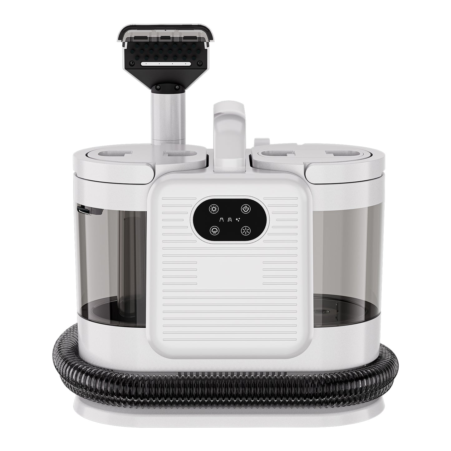 aspirateur nettoyeur vapeur blanc noir