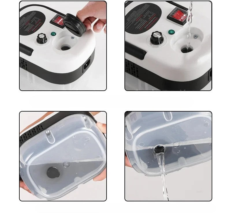 aspirateur nettoyeur vapeur remplissages reservoirs