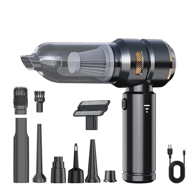 aspirateur voiture noir avec accessoirs
