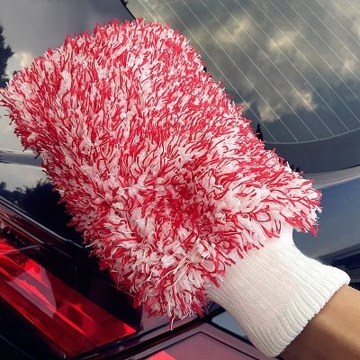 Gant lavage voiture - CarCleaningGloves™ - Rose - SmartClean Innovation