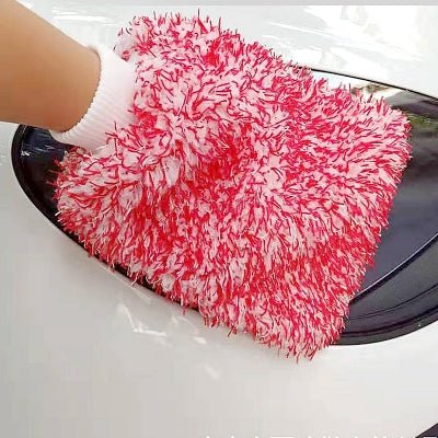 Gant lavage voiture - CarCleaningGloves™ - Rose - SmartClean Innovation