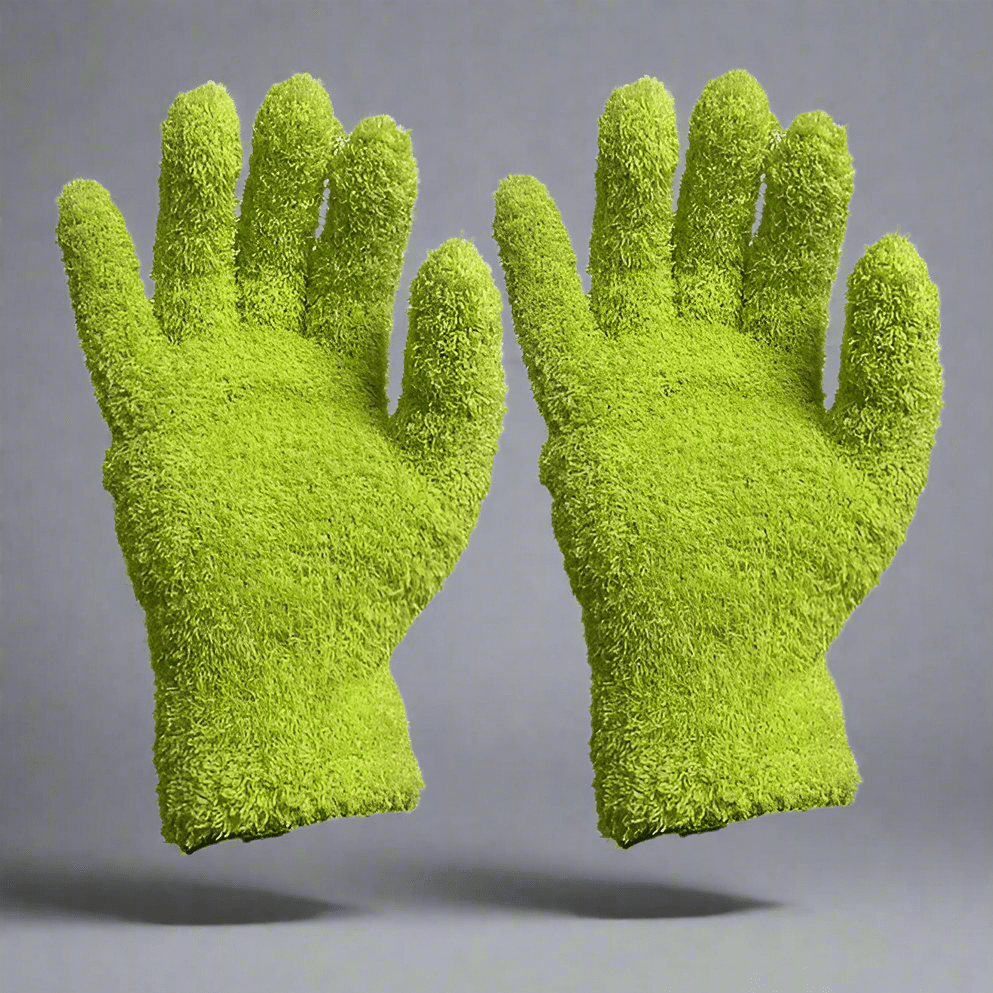 Gant Microfibre - CleaningGloves™ - Vert - SmartClean Innovation