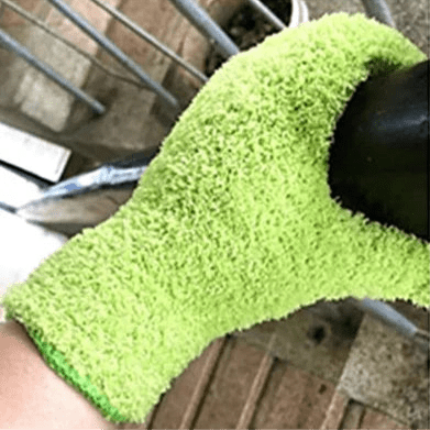 Gant Microfibre - CleaningGloves™ - Vert - SmartClean Innovation