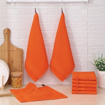 Torchons de cuisine - CottonTowelsSoft™ - Orange - SmartClean Innovation