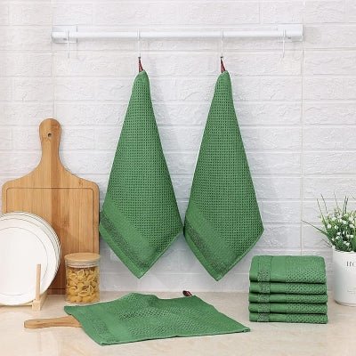 Torchons de cuisine - CottonTowelsSoft™ - Vert - SmartClean Innovation